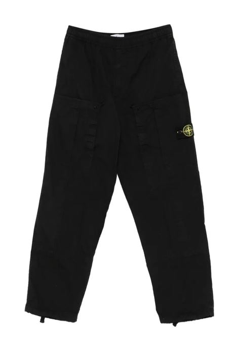 3100007 pants man black STONE ISLAND | L1S15 3100007 S0298V0029